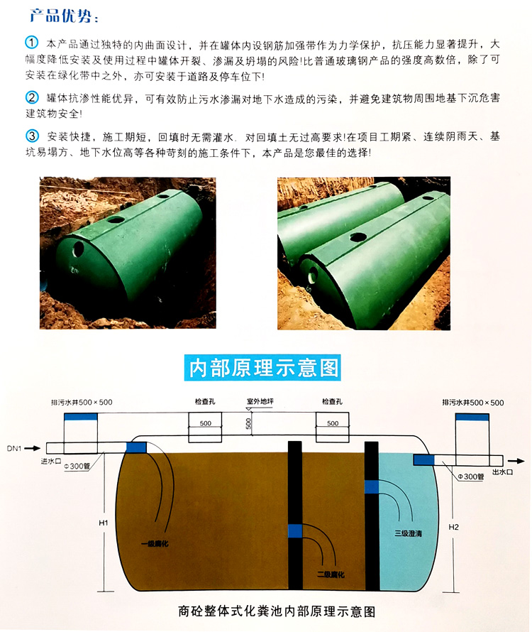 子长玻璃钢化粪池
